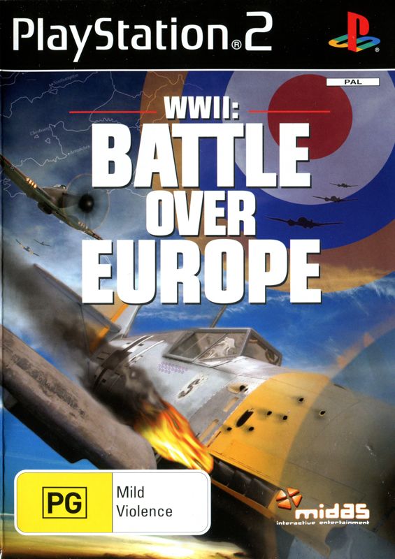 WWII: Battle over Europe box art for Playstation 2